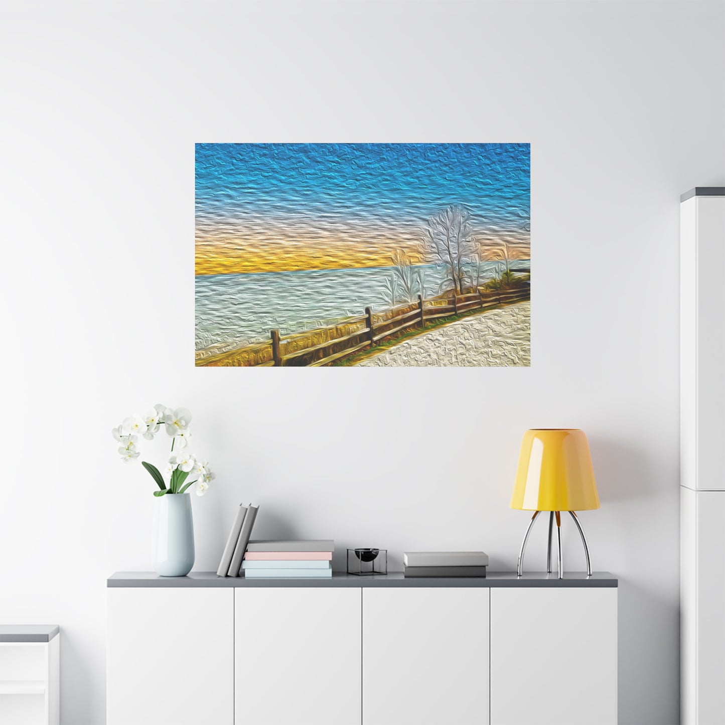 Lake Michigan, Illinois - Stretched Canvas Art Print