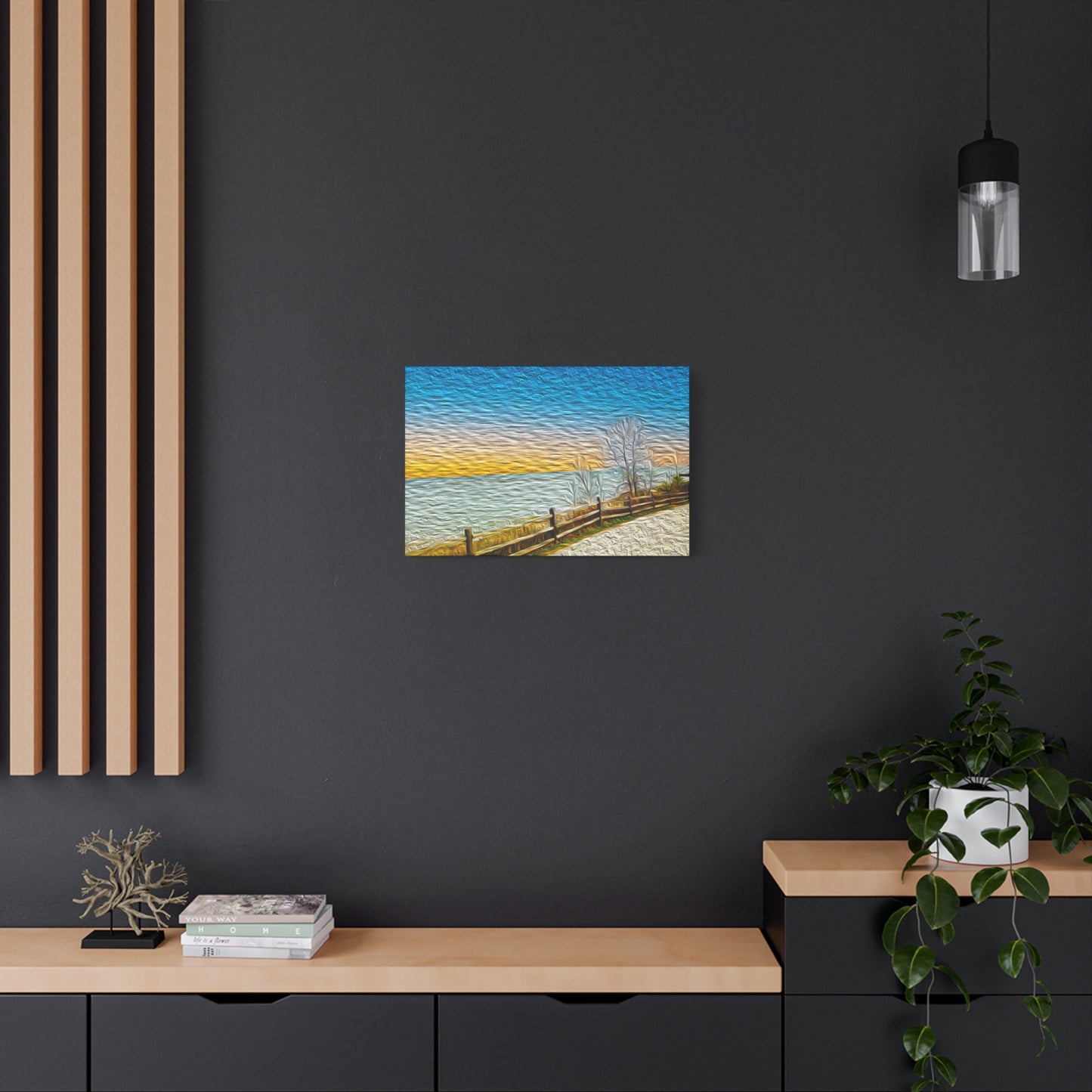 Lake Michigan, Illinois - Stretched Canvas Art Print