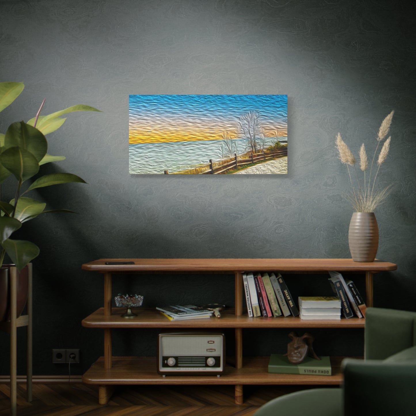 Lake Michigan, Illinois - Stretched Canvas Art Print