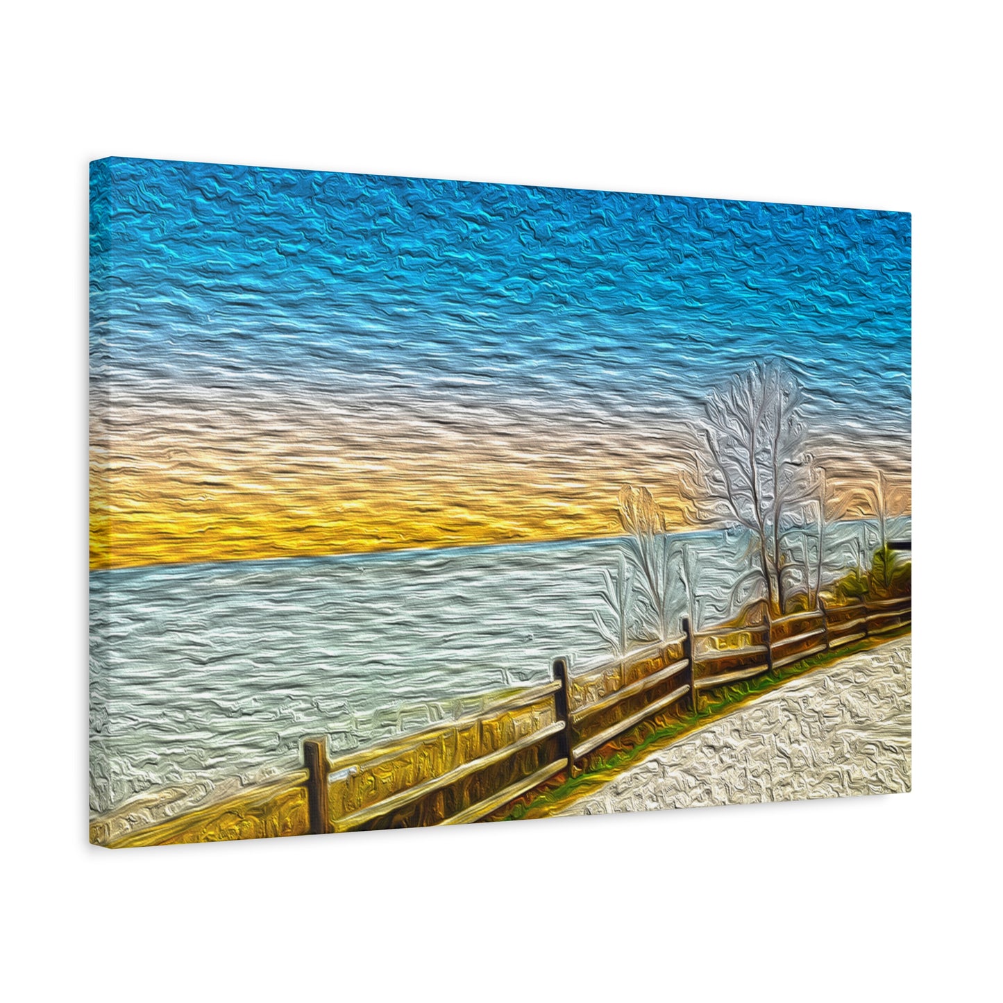 Lake Michigan, Illinois - Stretched Canvas Art Print