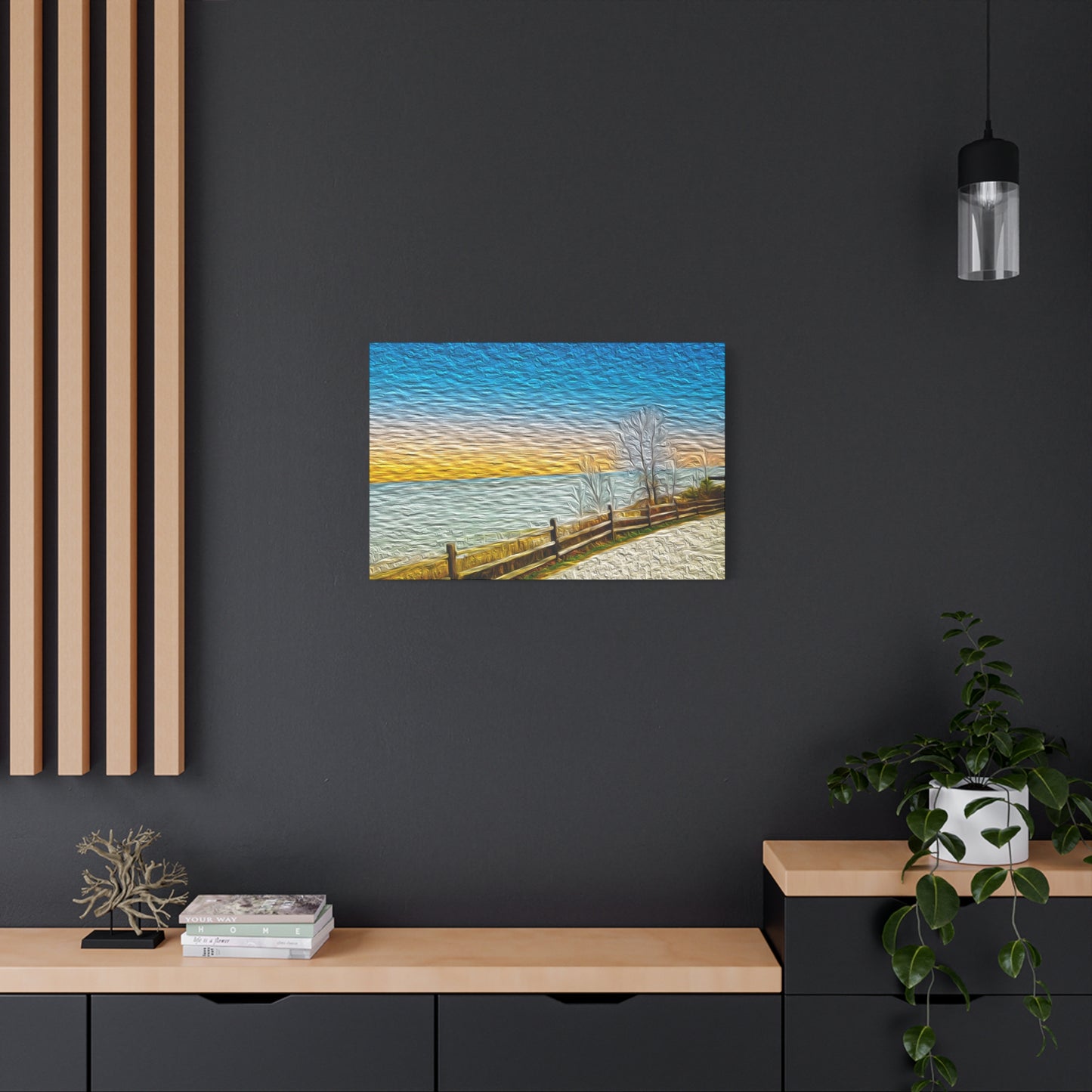 Lake Michigan, Illinois - Stretched Canvas Art Print