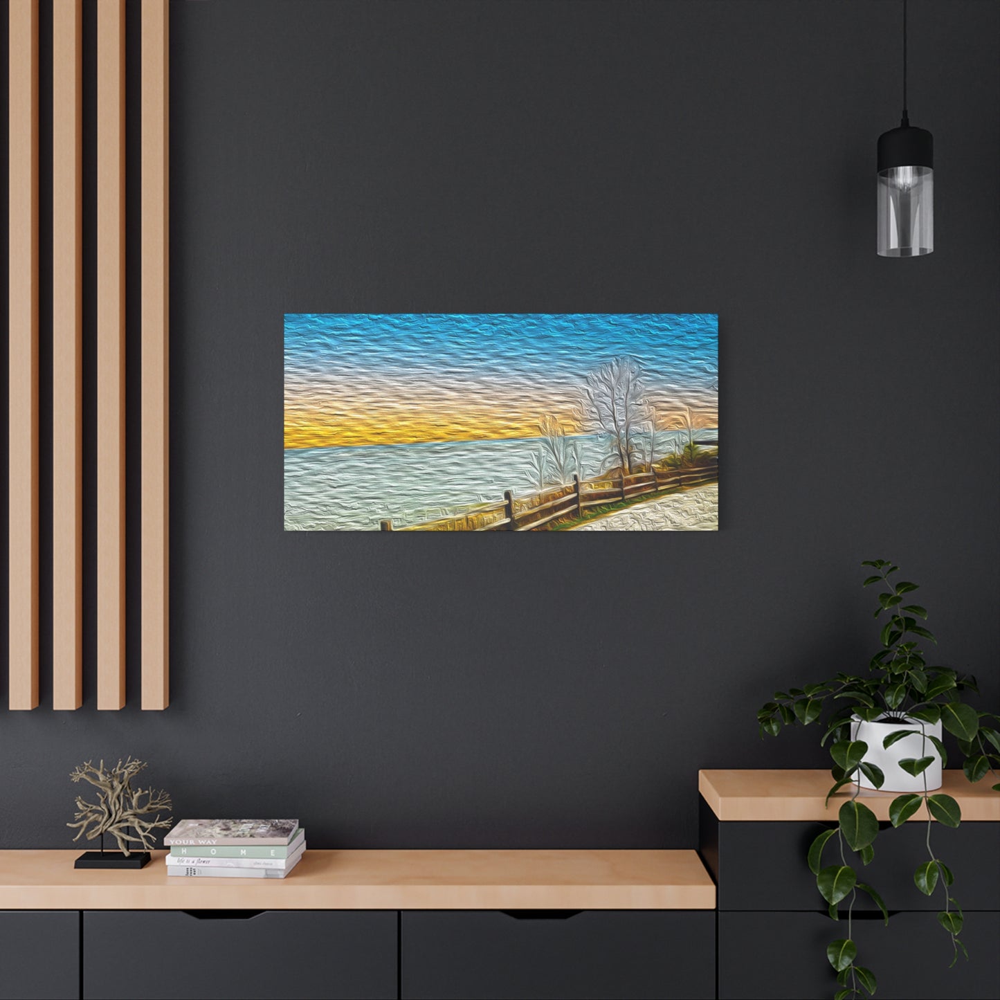 Lake Michigan, Illinois - Stretched Canvas Art Print