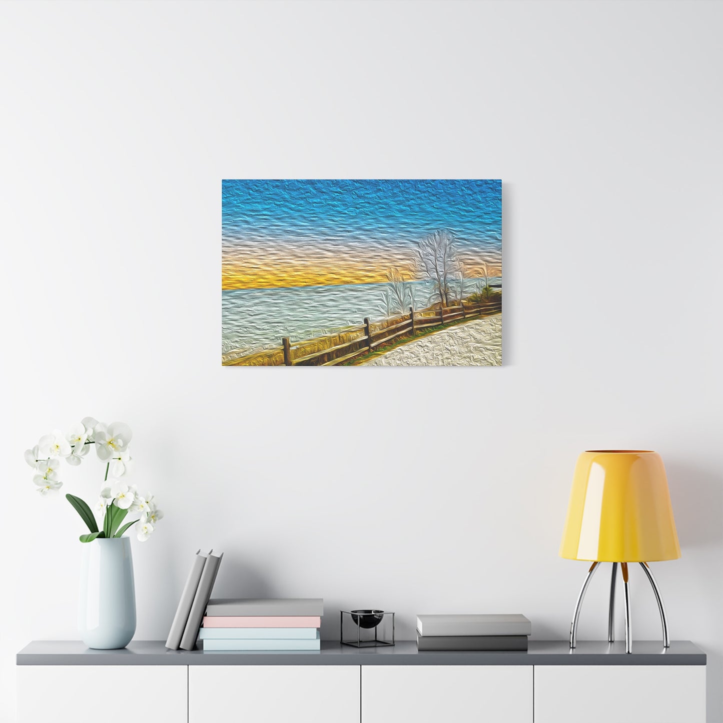 Lake Michigan, Illinois - Stretched Canvas Art Print