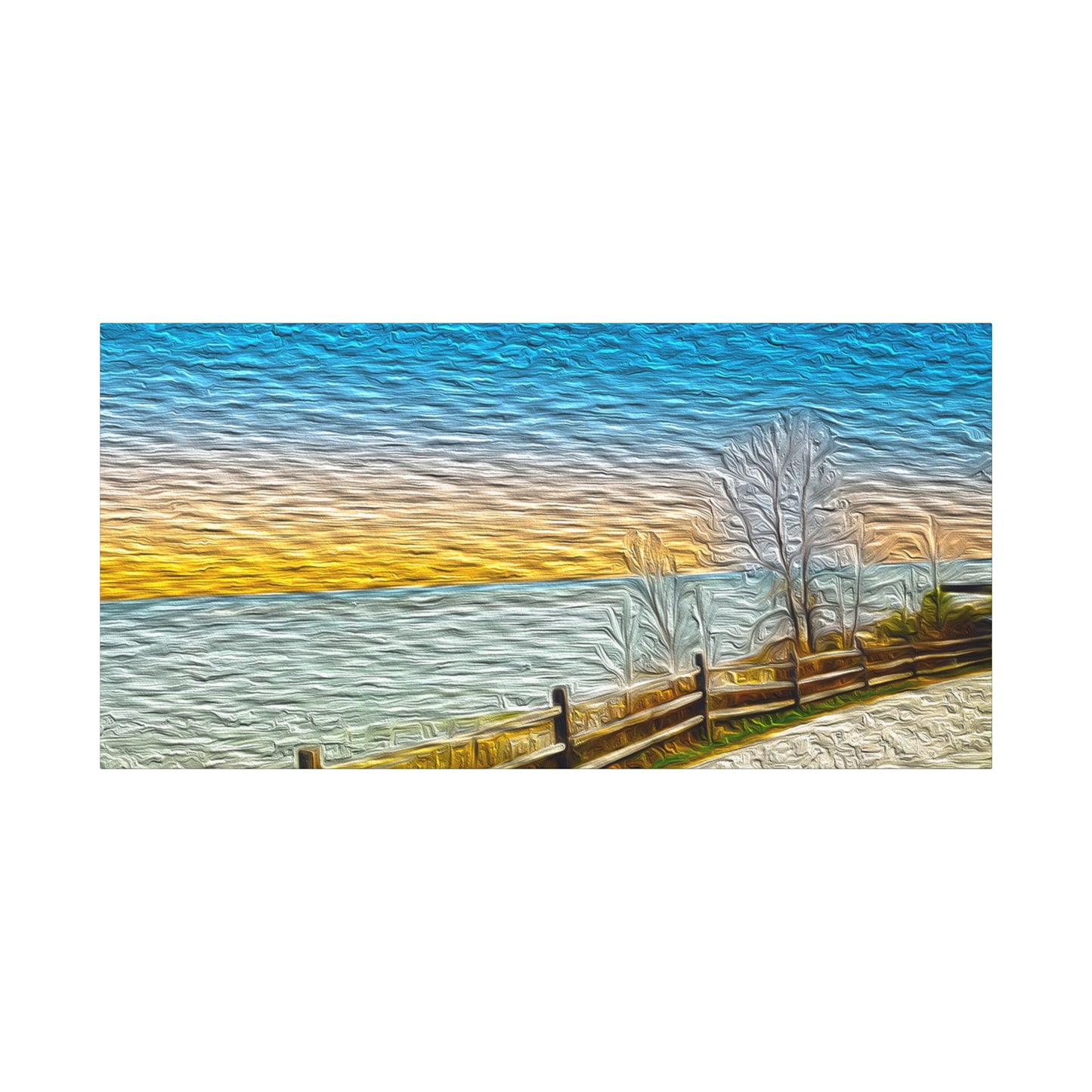 Lake Michigan, Illinois - Stretched Canvas Art Print