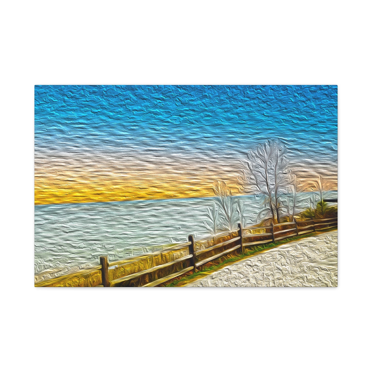 Lake Michigan, Illinois - Stretched Canvas Art Print