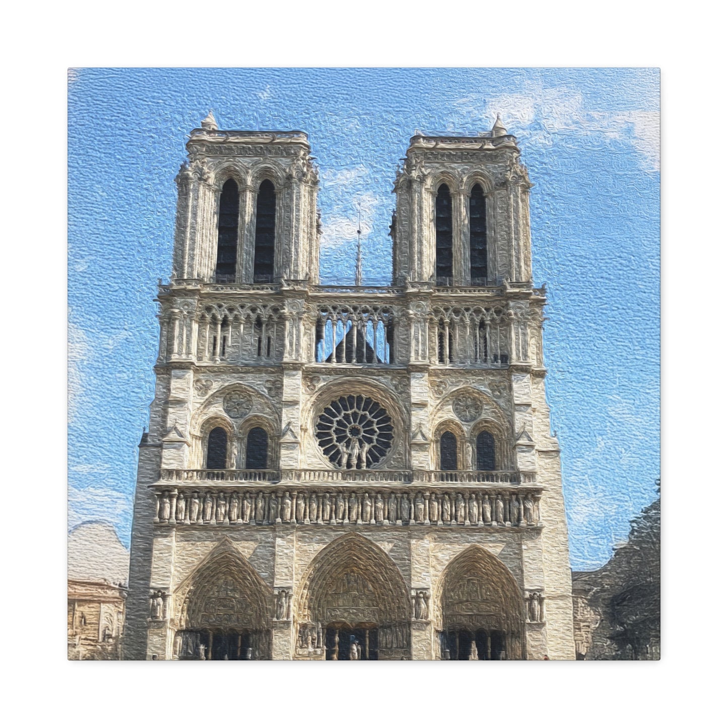 Notre-Dame Cathedral - Stretched Canvas Art Print