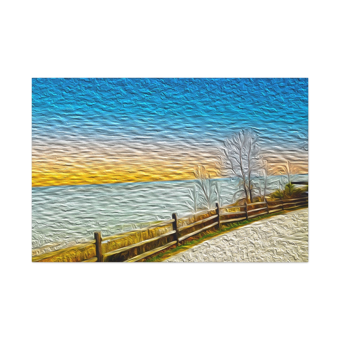 Lake Michigan, Illinois - Stretched Canvas Art Print