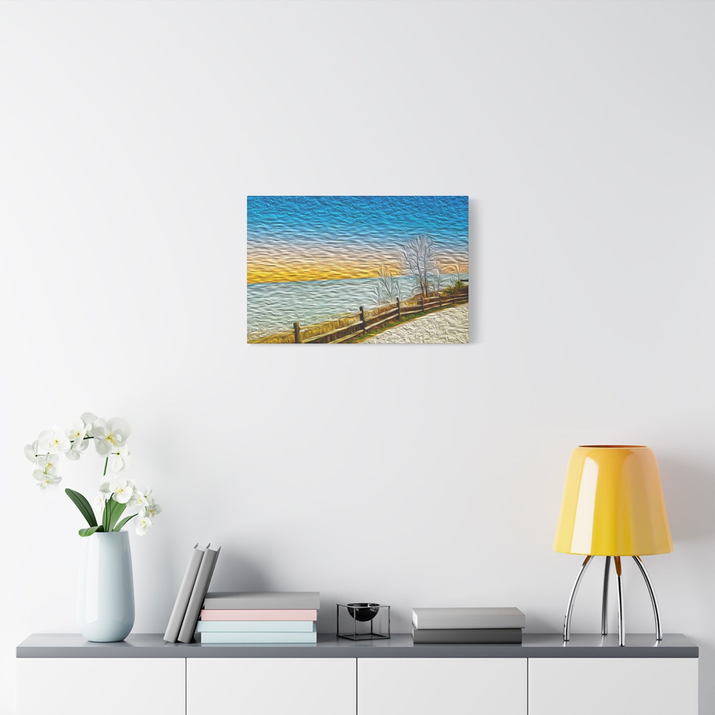 Lake Michigan, Illinois - Stretched Canvas Art Print