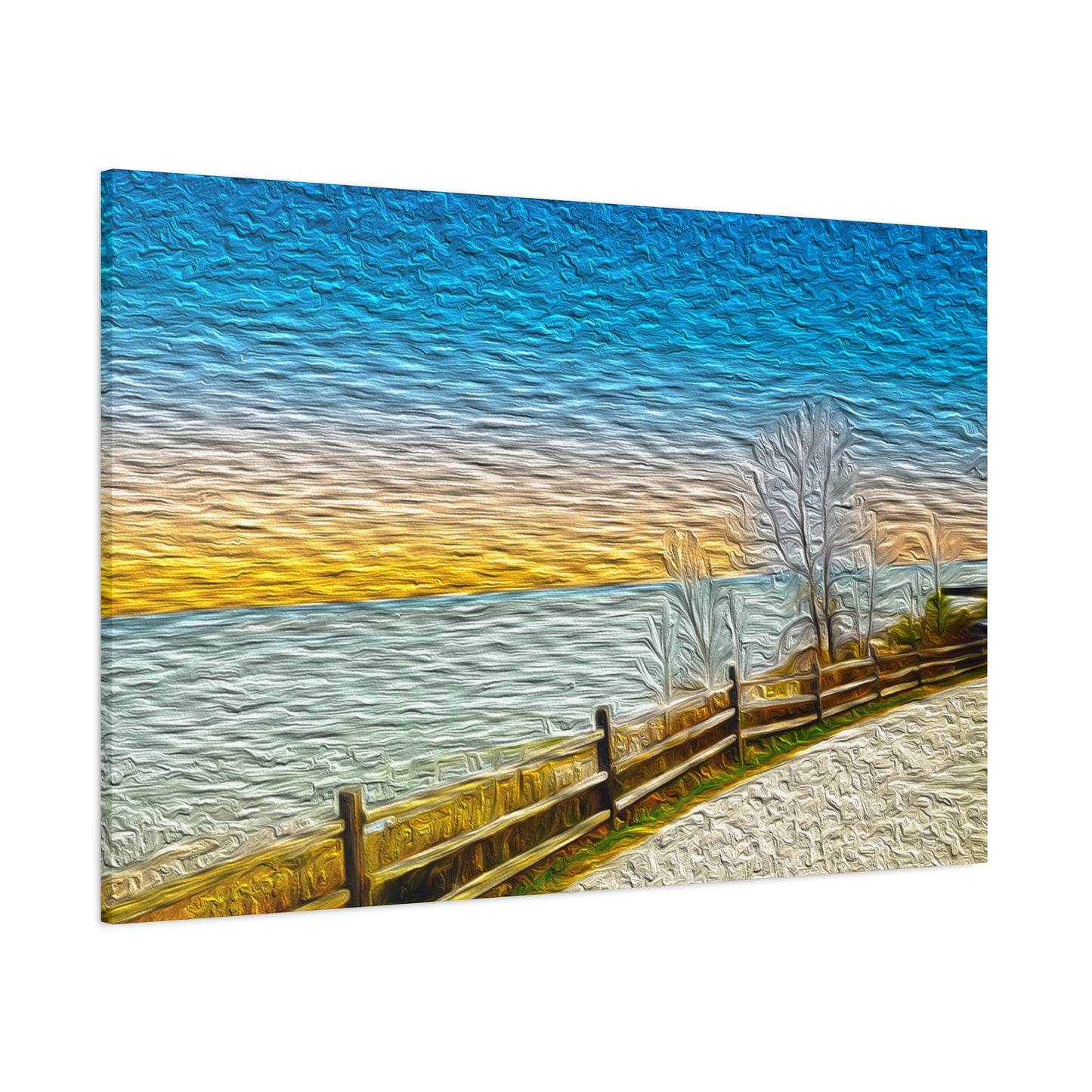 Lake Michigan, Illinois - Stretched Canvas Art Print