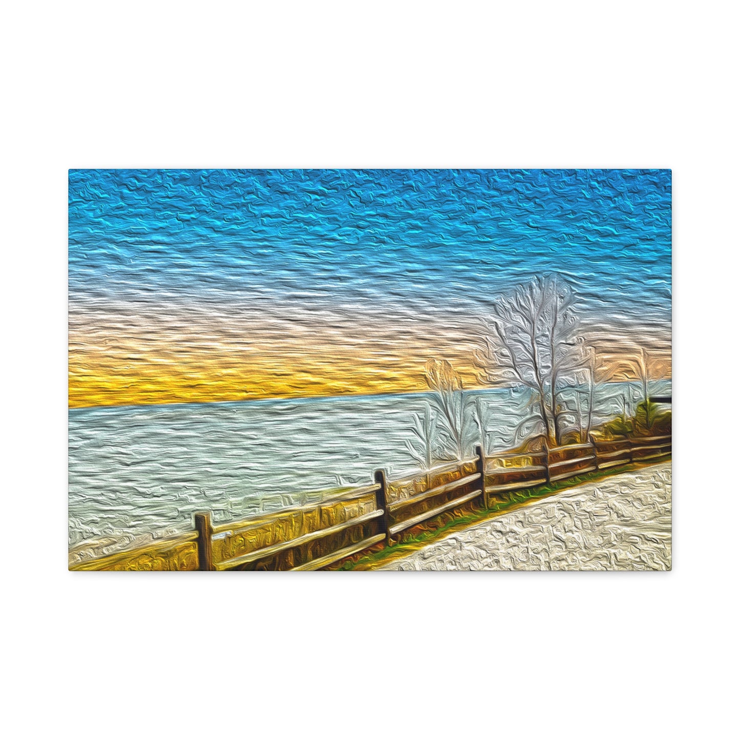 Lake Michigan, Illinois - Stretched Canvas Art Print