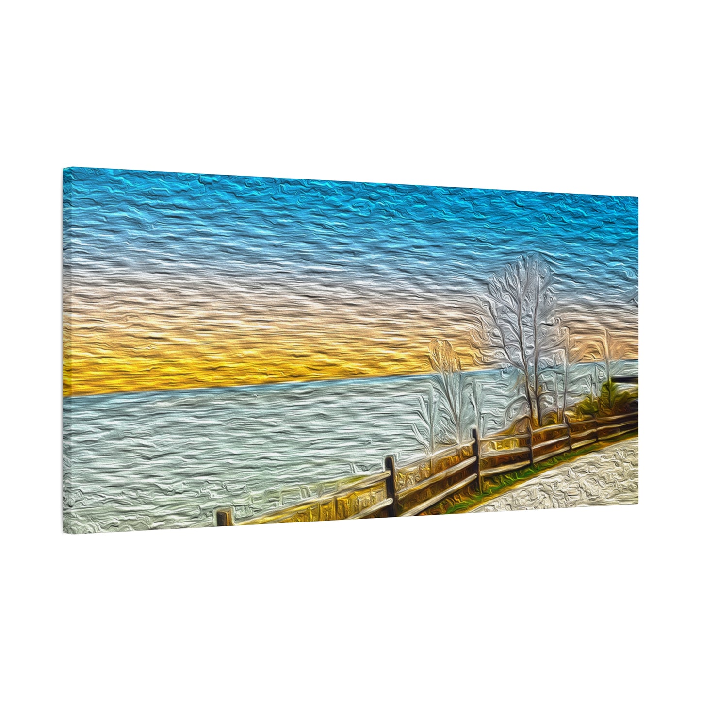 Lake Michigan, Illinois - Stretched Canvas Art Print