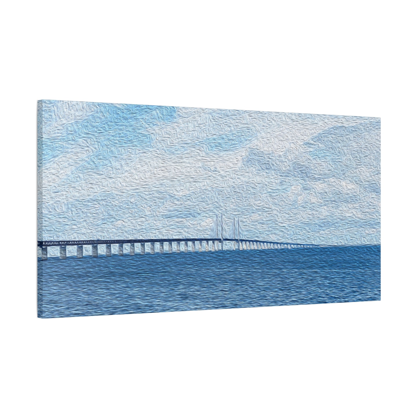 Öresund Bridge, Sweden <-> Denmark - Stretched Matte Wall Decor