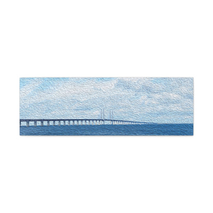 Öresund Bridge, Sweden <-> Denmark - Stretched Matte Wall Decor