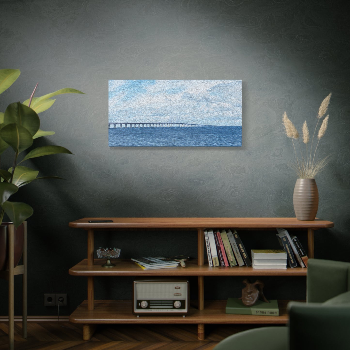 Öresund Bridge, Sweden <-> Denmark - Stretched Matte Wall Decor