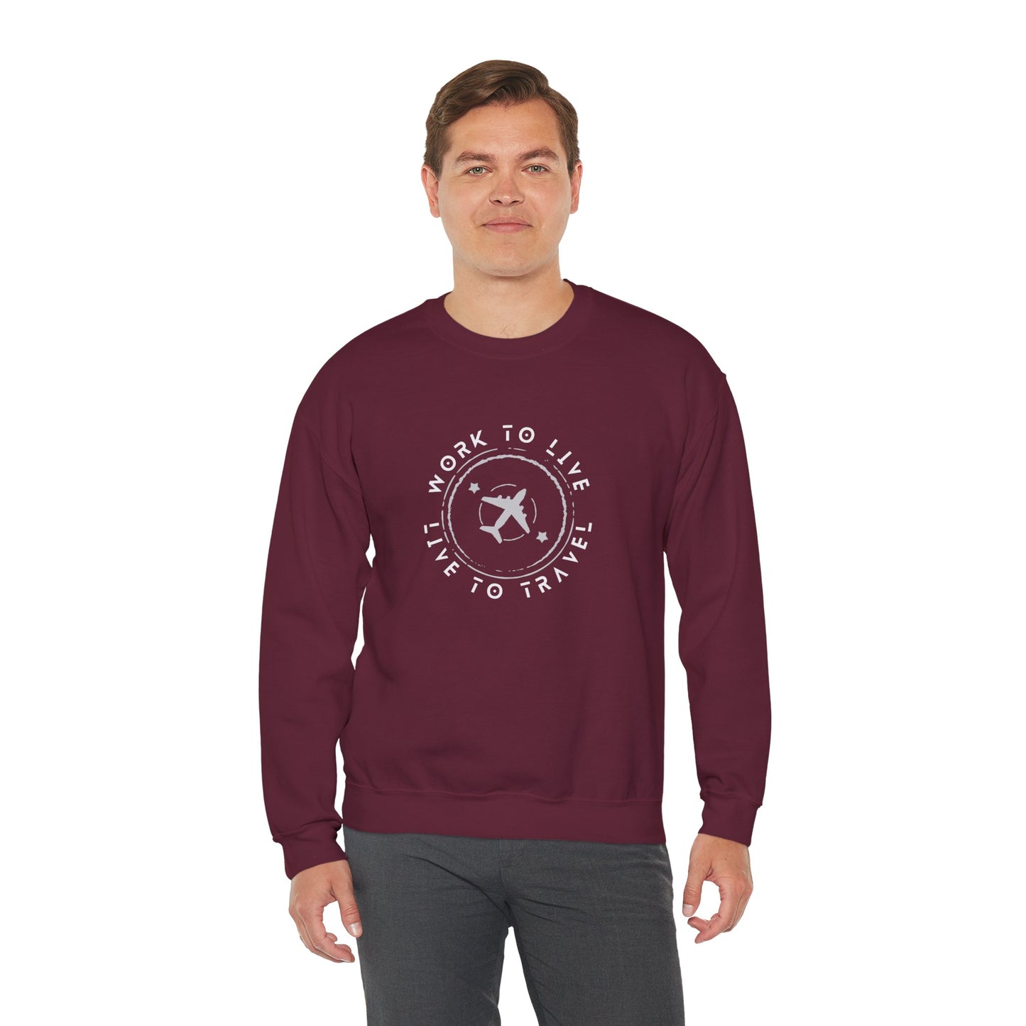 Work to Live, Live to Travel - Sweatshirt