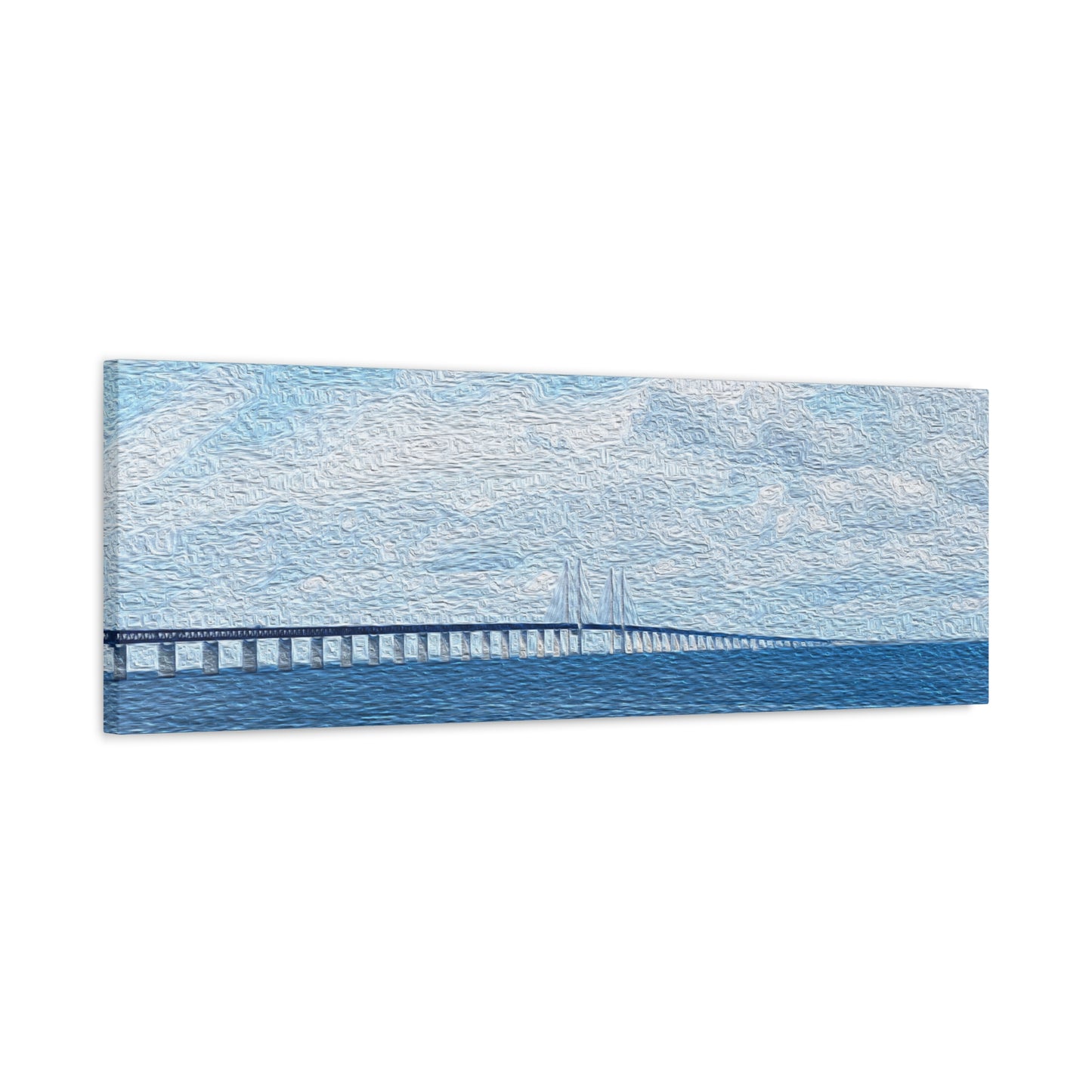 Öresund Bridge, Sweden <-> Denmark - Stretched Matte Wall Decor