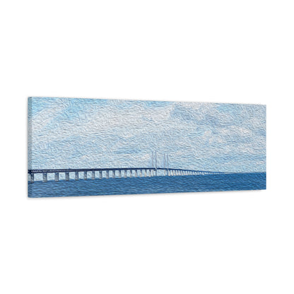 Öresund Bridge, Sweden <-> Denmark - Stretched Matte Wall Decor