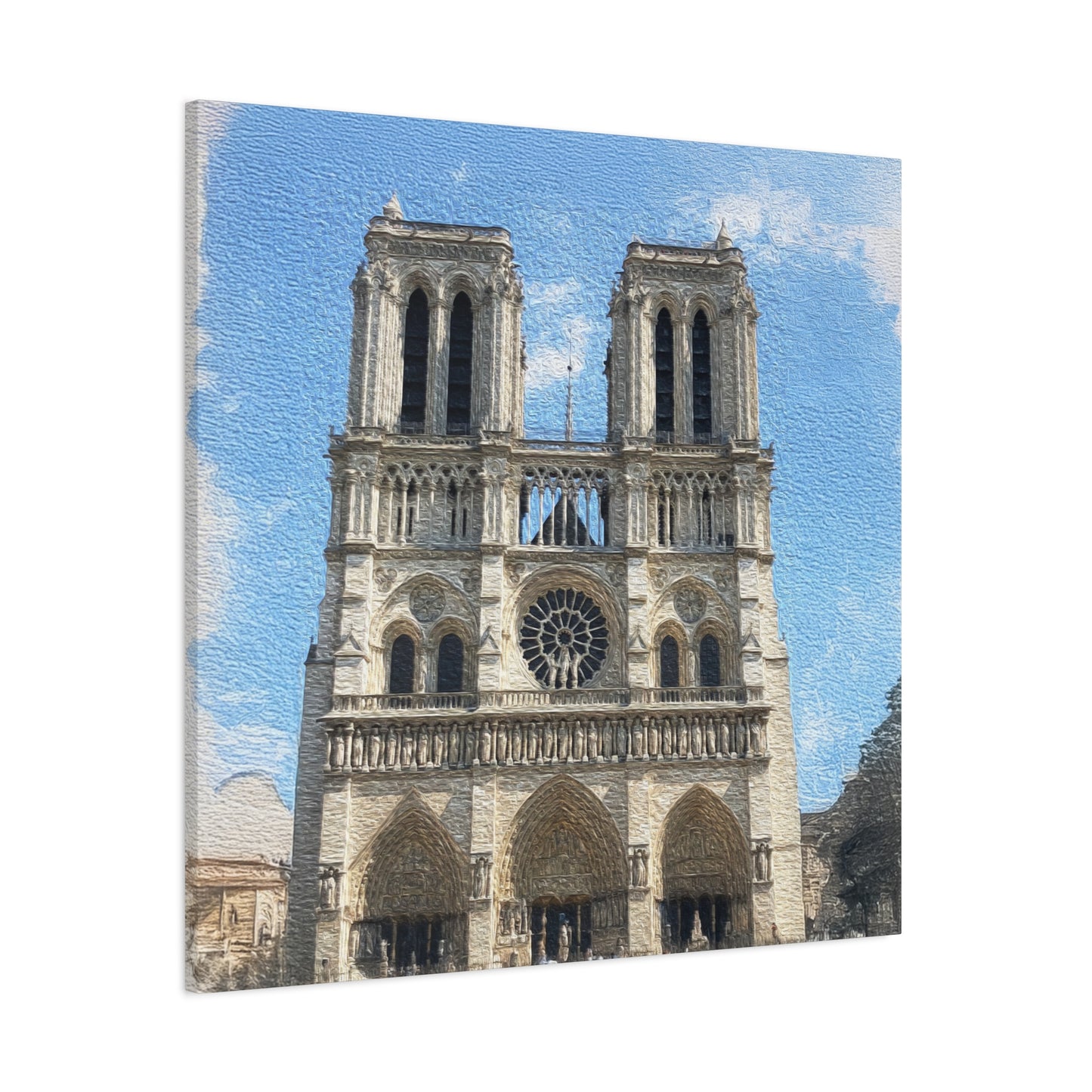 Notre-Dame Cathedral - Stretched Canvas Art Print