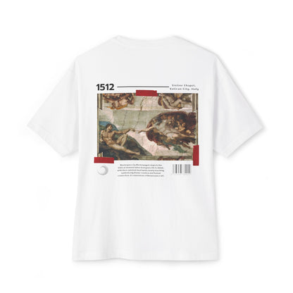 The Creation of Adam - Unisex Oversized Boxy Tee