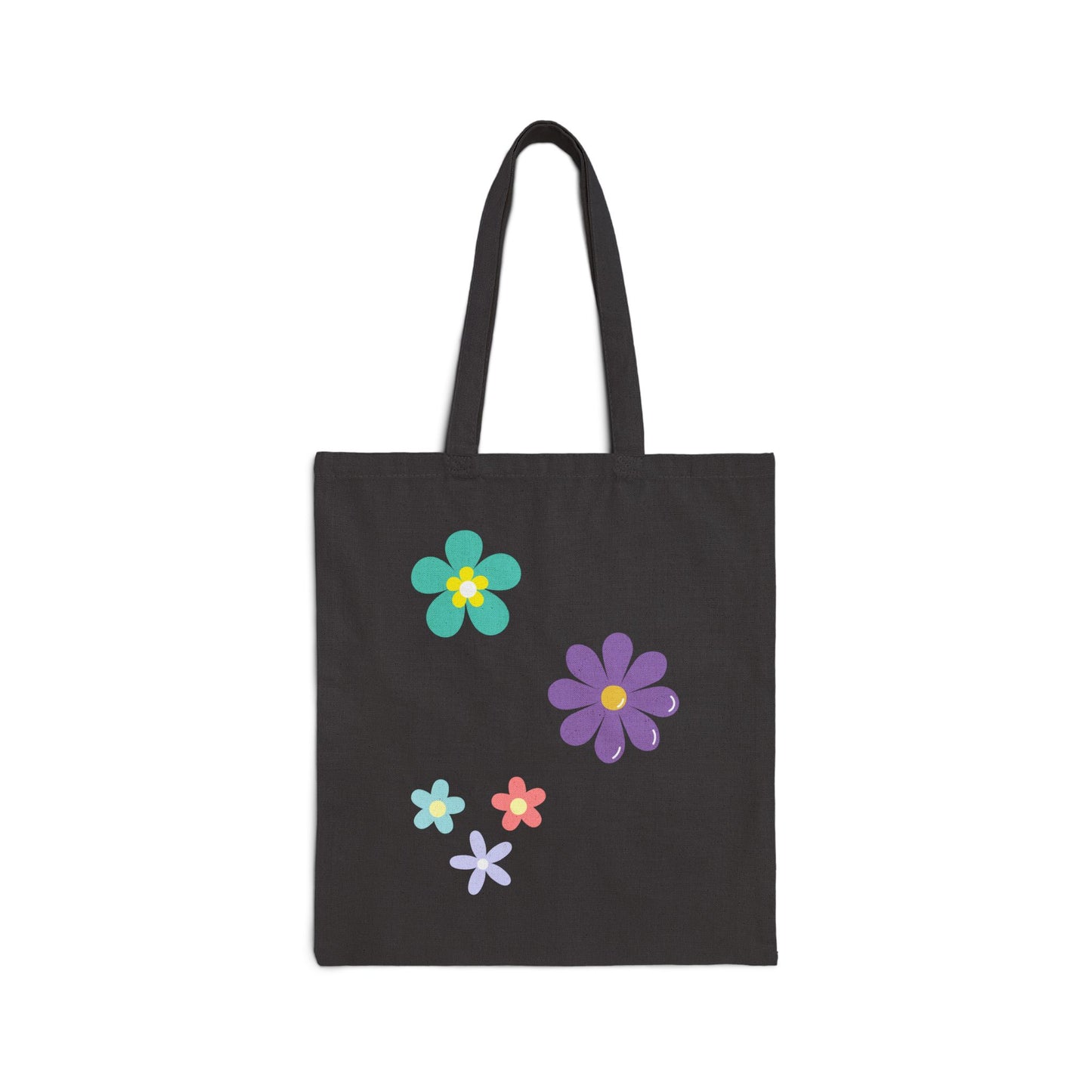 Floral Cotton Canvas Tote Bag