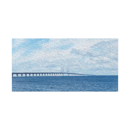 Öresund Bridge, Sweden <-> Denmark - Stretched Matte Wall Decor