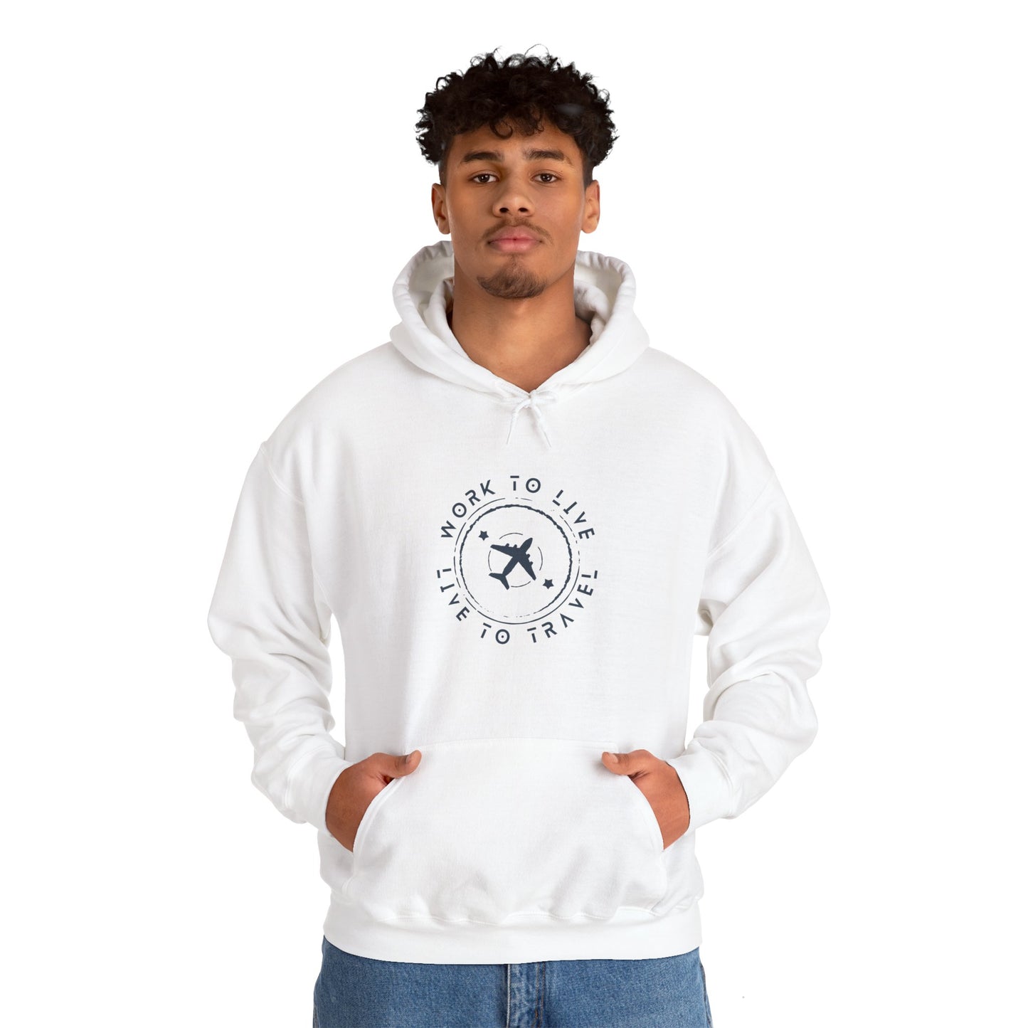 Work to Live, Live to Travel Hoodie