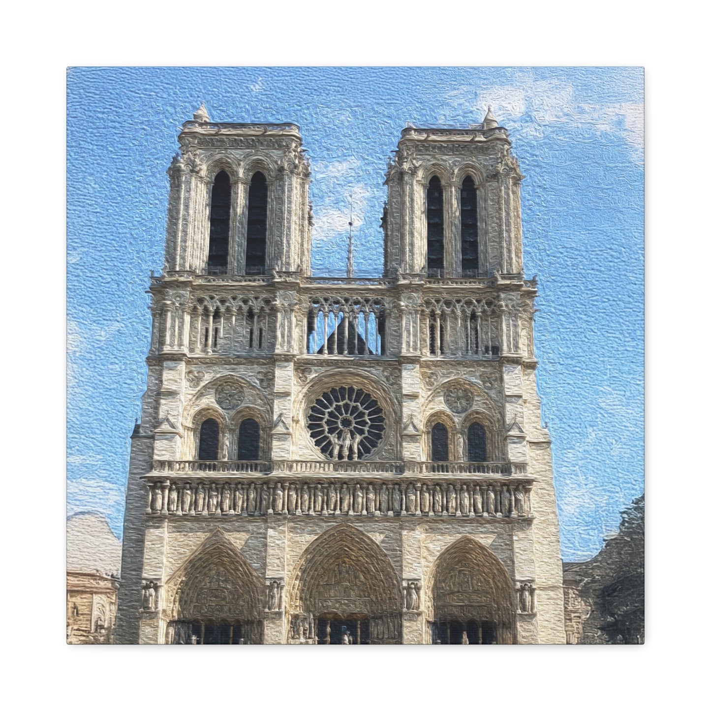 Notre-Dame Cathedral - Stretched Canvas Art Print