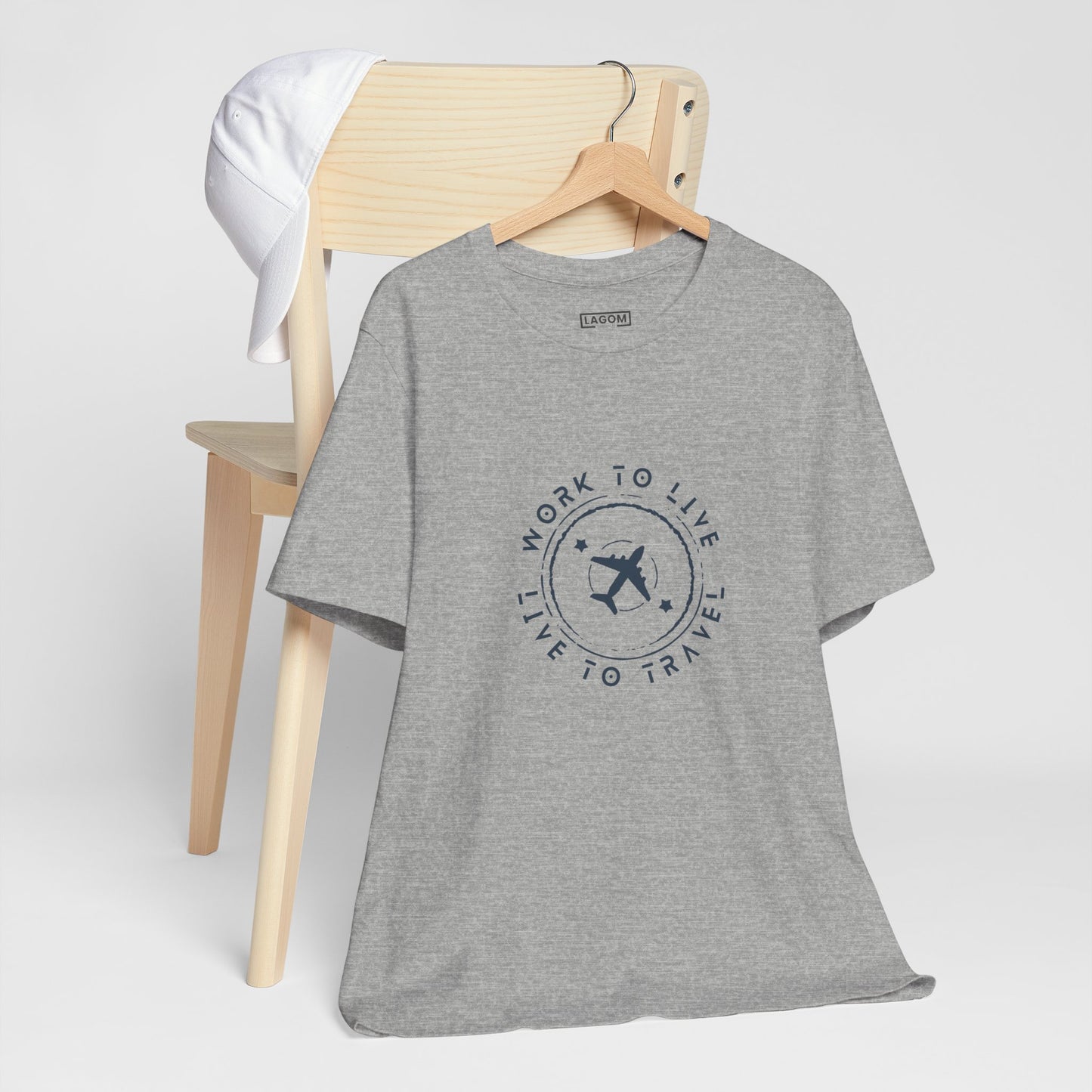 Work to Live, Live to Travel - Unisex Tee