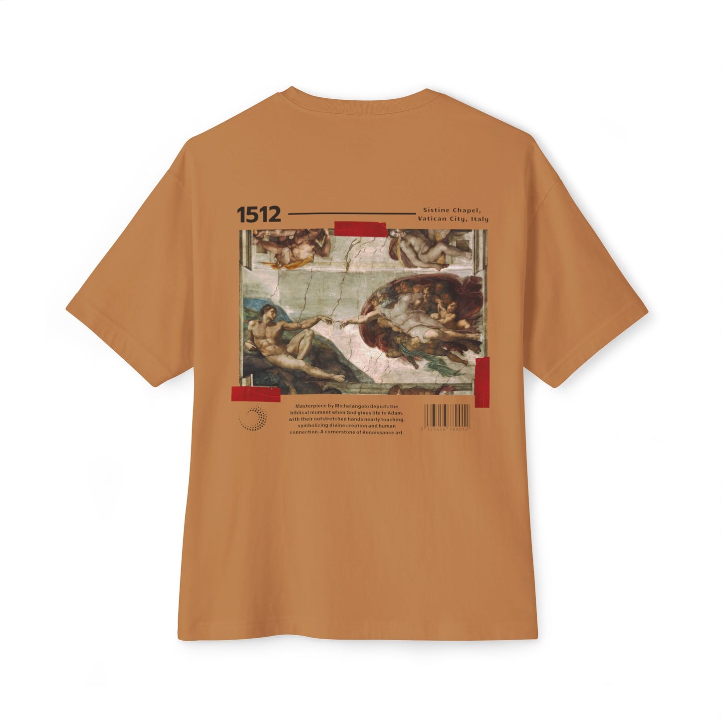 The Creation of Adam - Unisex Oversized Boxy Tee