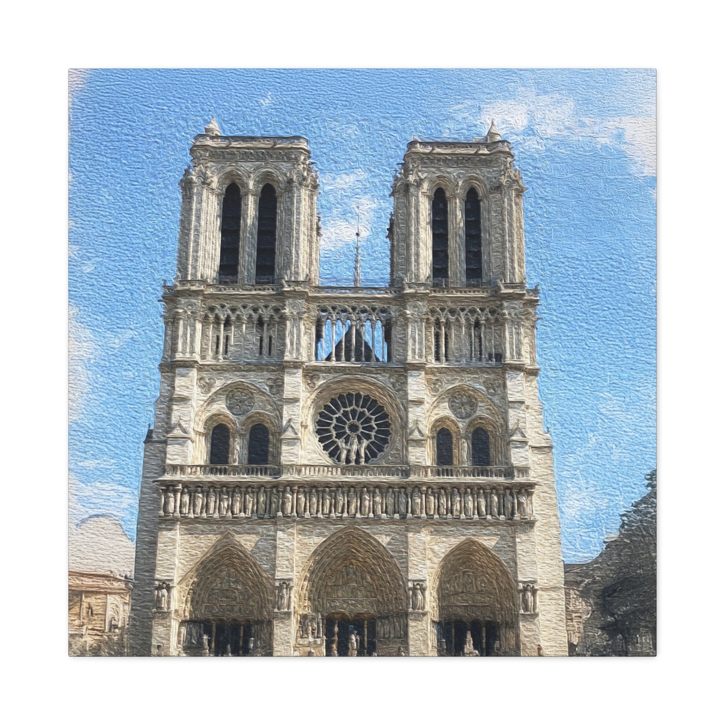 Notre-Dame Cathedral - Stretched Canvas Art Print