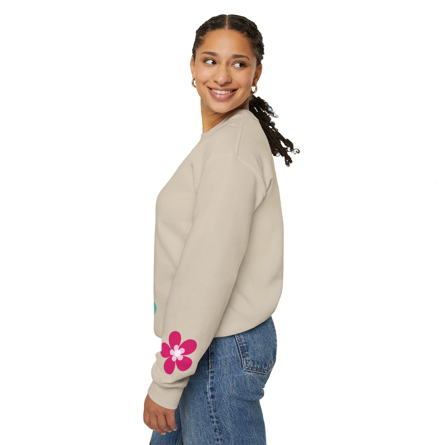 Colorful Floral - Crewneck Sweatshirt