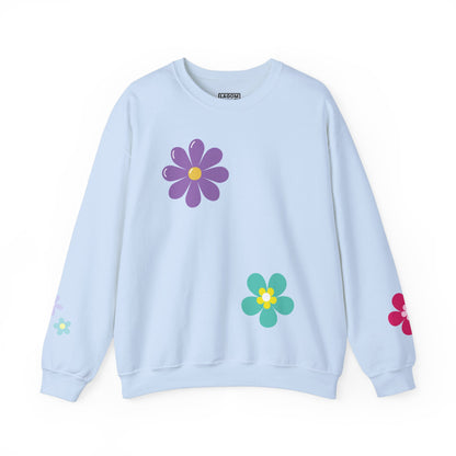 Colorful Floral - Crewneck Sweatshirt