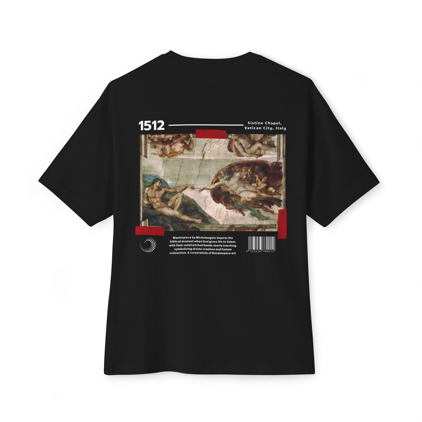 The Creation of Adam - Unisex Oversized Boxy Tee