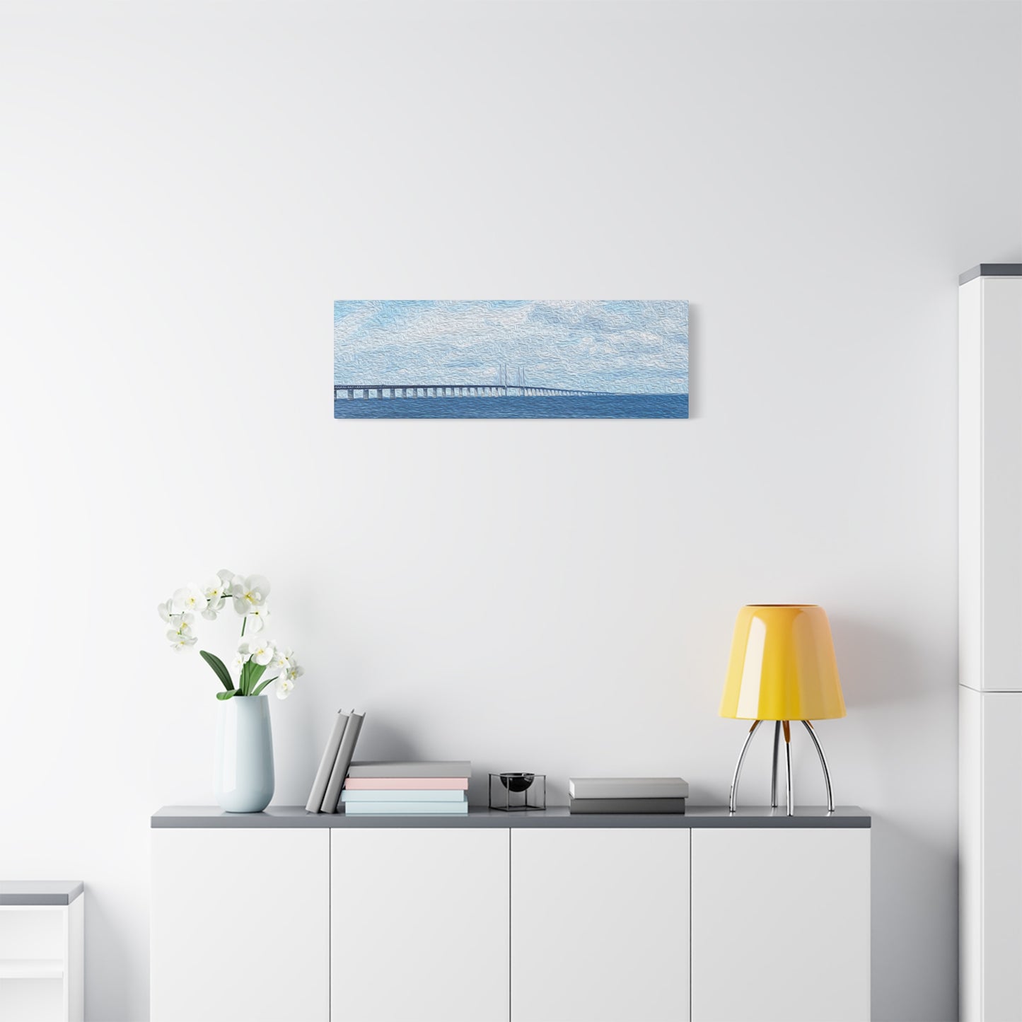 Öresund Bridge, Sweden <-> Denmark - Stretched Matte Wall Decor