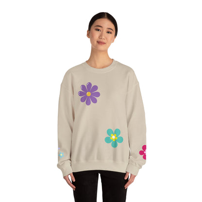 Colorful Floral - Crewneck Sweatshirt