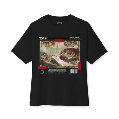 The Creation of Adam - Unisex Oversized Boxy Tee