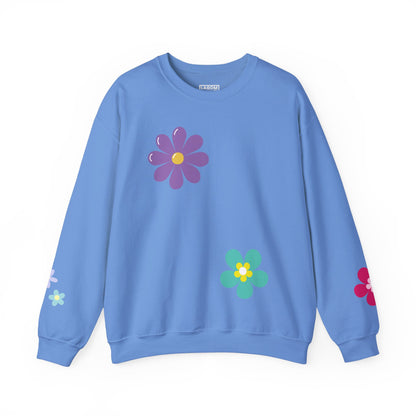 Colorful Floral - Crewneck Sweatshirt