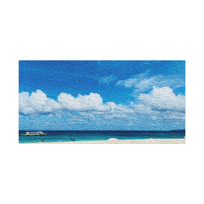 Puka Shell Beach, Boracay, Philippines - Stretched Beach Wall Decor