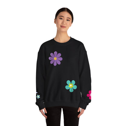 Colorful Floral - Crewneck Sweatshirt