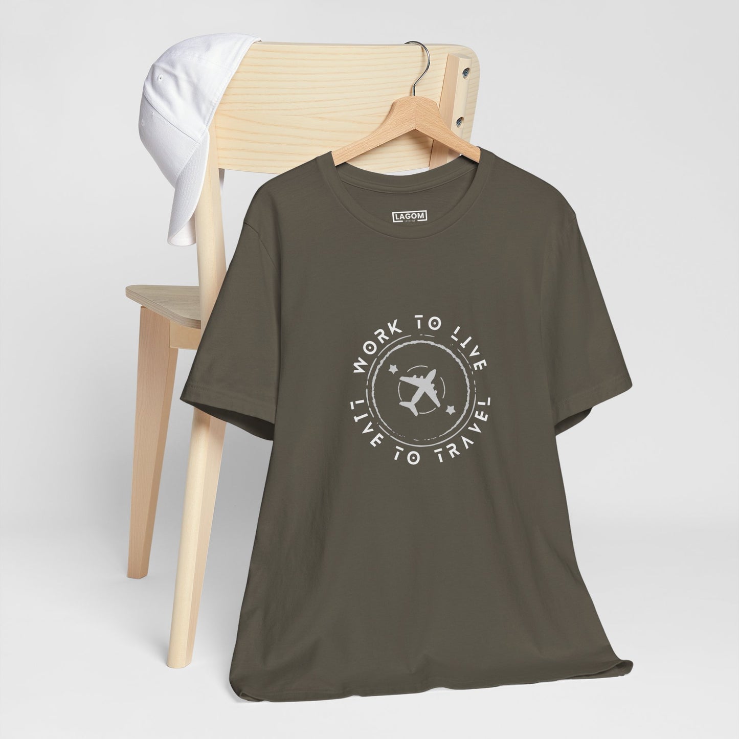 Work to Live, Live to Travel - Unisex Tee