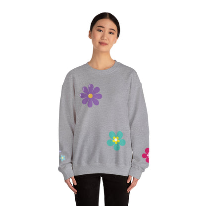 Colorful Floral - Crewneck Sweatshirt