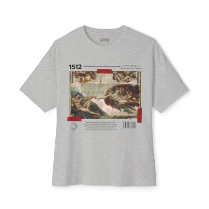 The Creation of Adam - Unisex Oversized Boxy Tee