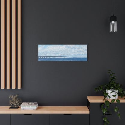 Öresund Bridge, Sweden <-> Denmark - Stretched Matte Wall Decor