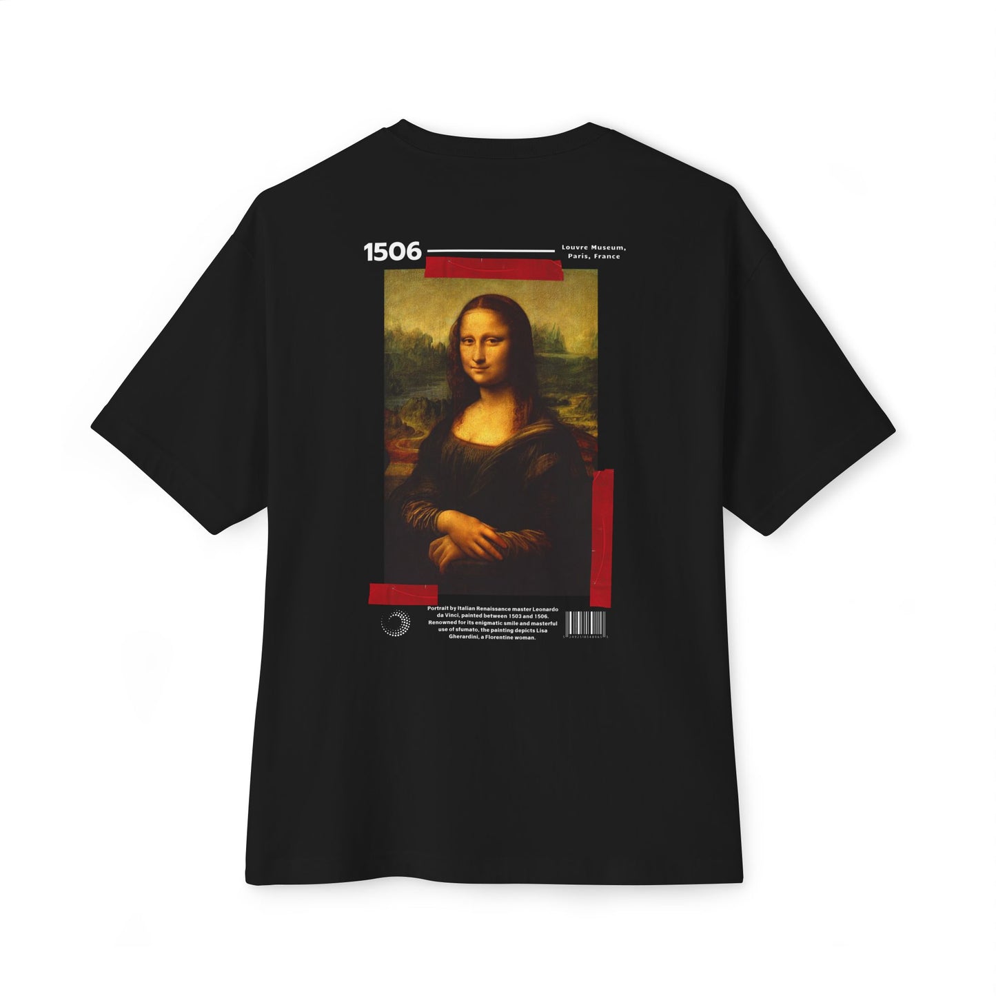 Mona Lisa - Unisex Oversized Boxy Tee