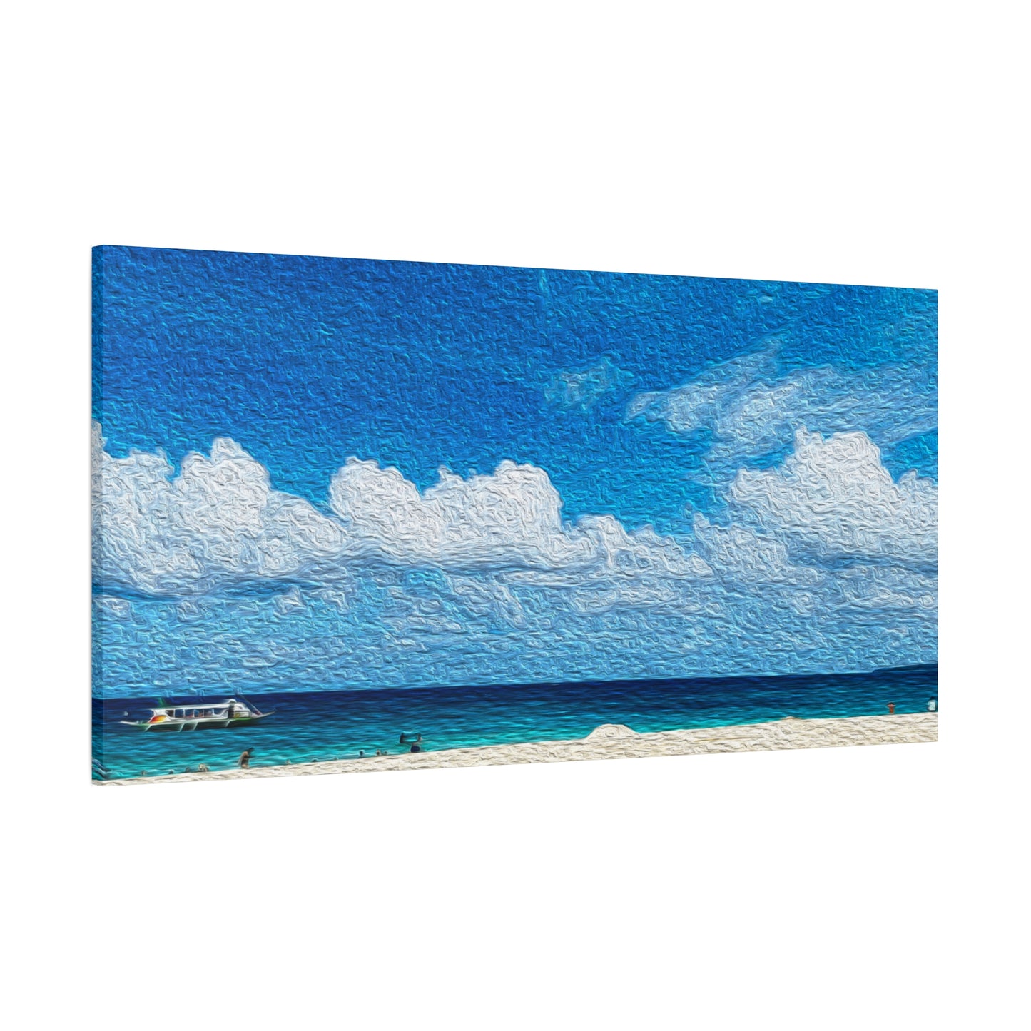 Puka Shell Beach, Boracay, Philippines - Stretched Beach Wall Decor