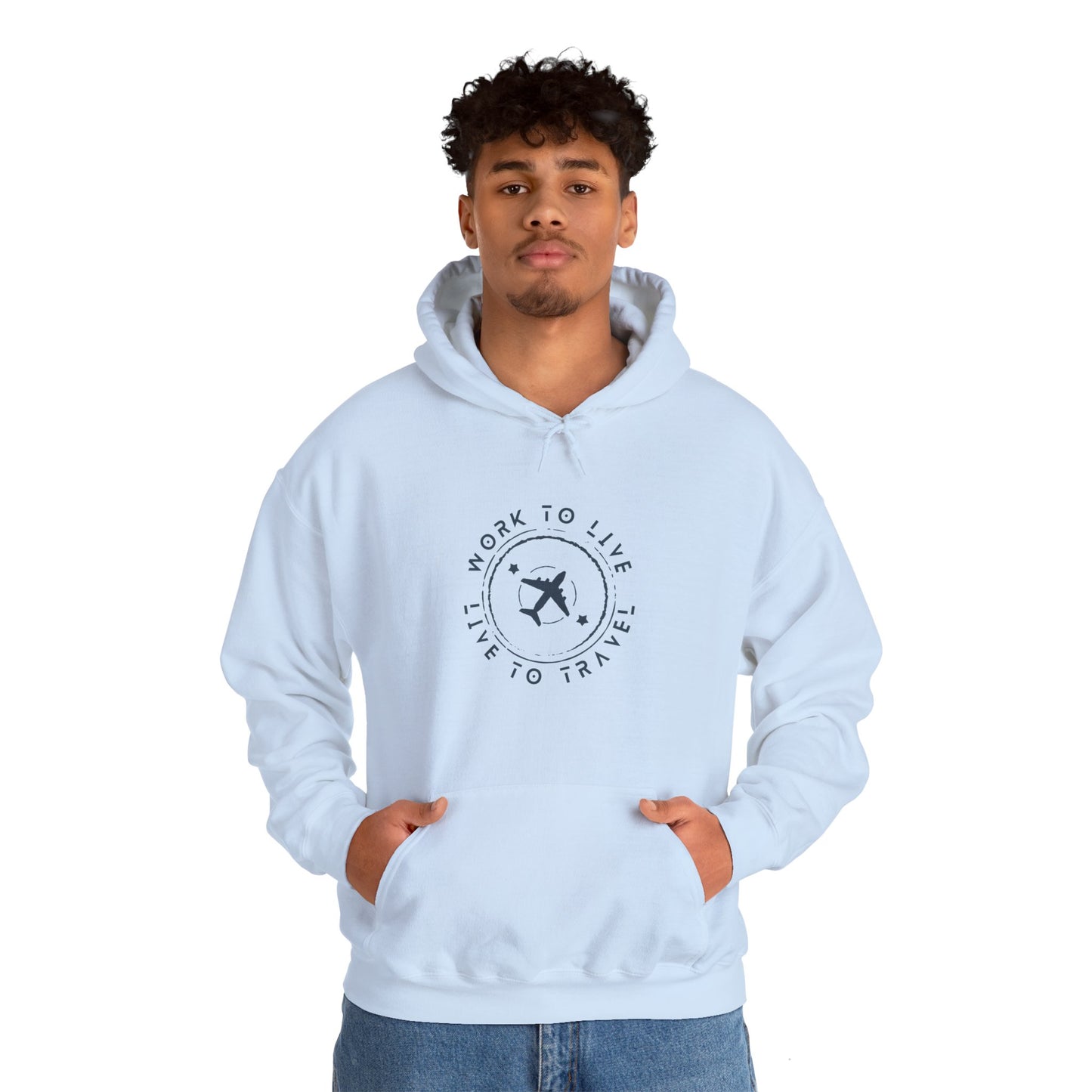 Work to Live, Live to Travel Hoodie