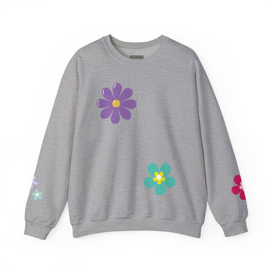 Colorful Floral - Crewneck Sweatshirt