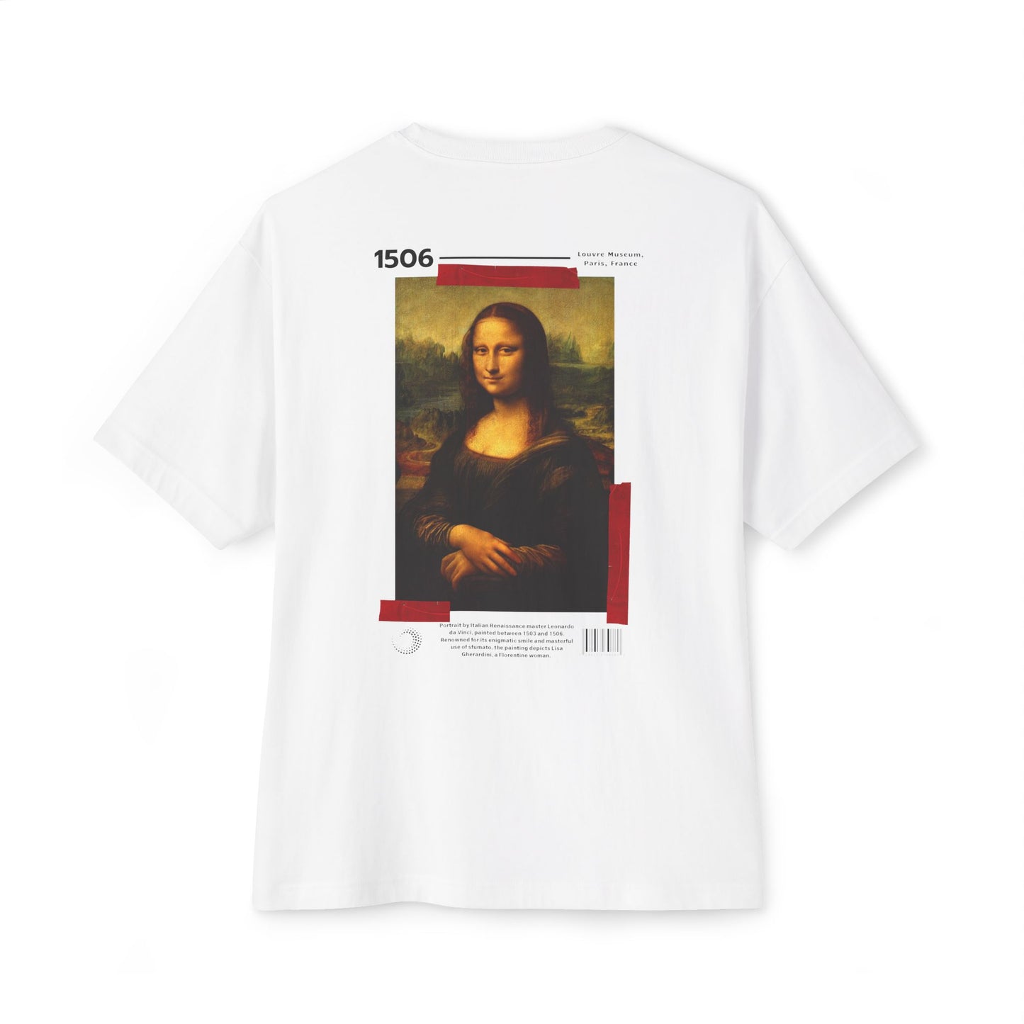 Mona Lisa - Unisex Oversized Boxy Tee