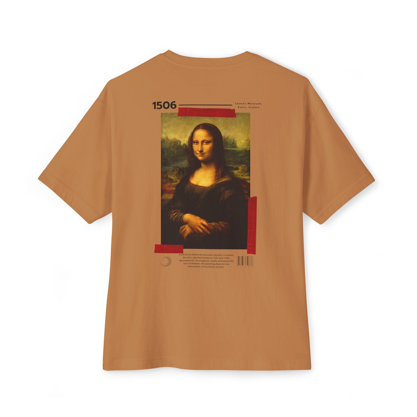 Mona Lisa - Unisex Oversized Boxy Tee