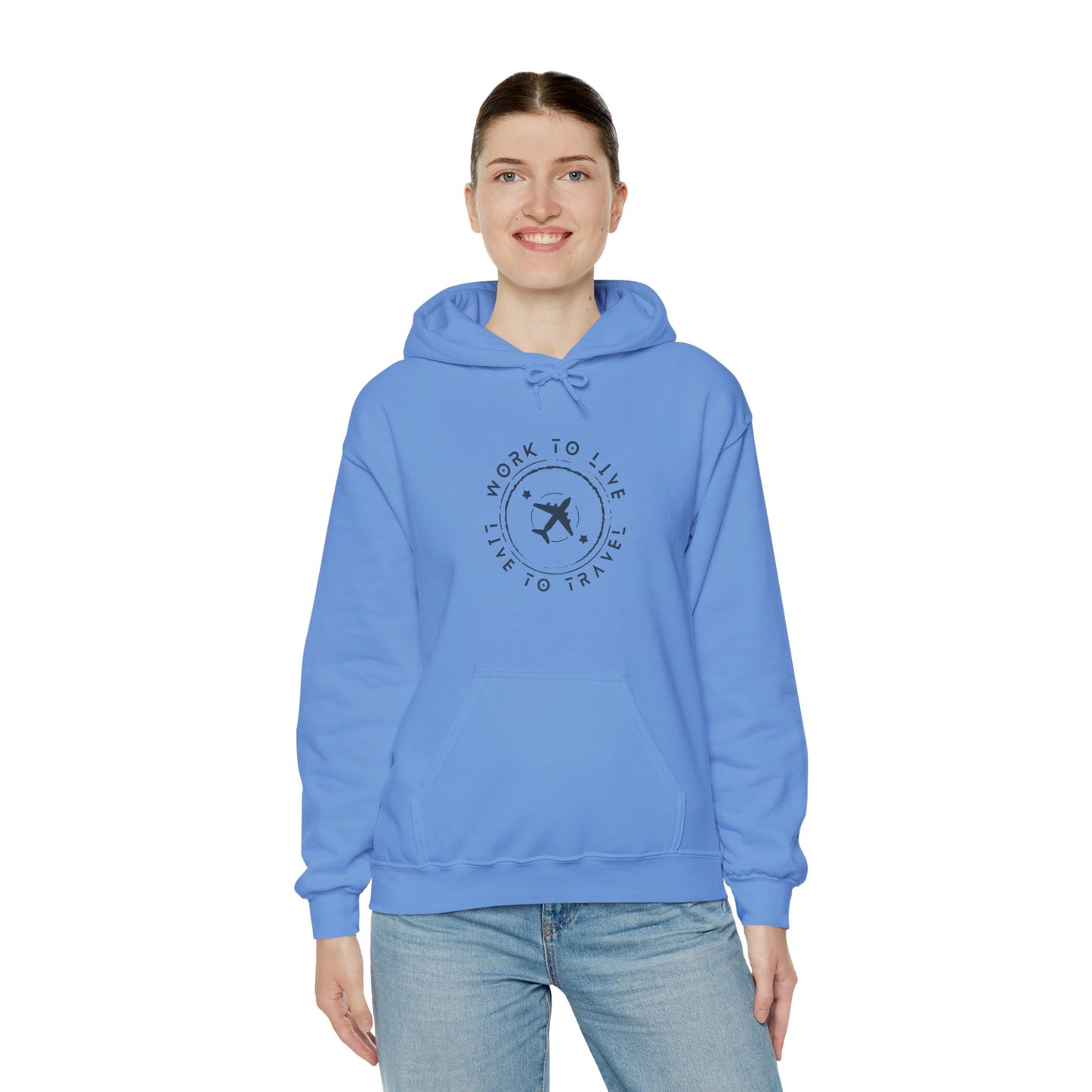 Work to Live, Live to Travel Hoodie